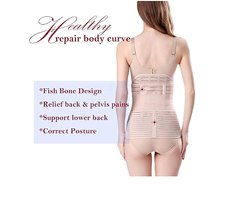 مشد النفاس والولادة الثلاثي للبطن والخصر والأرداف