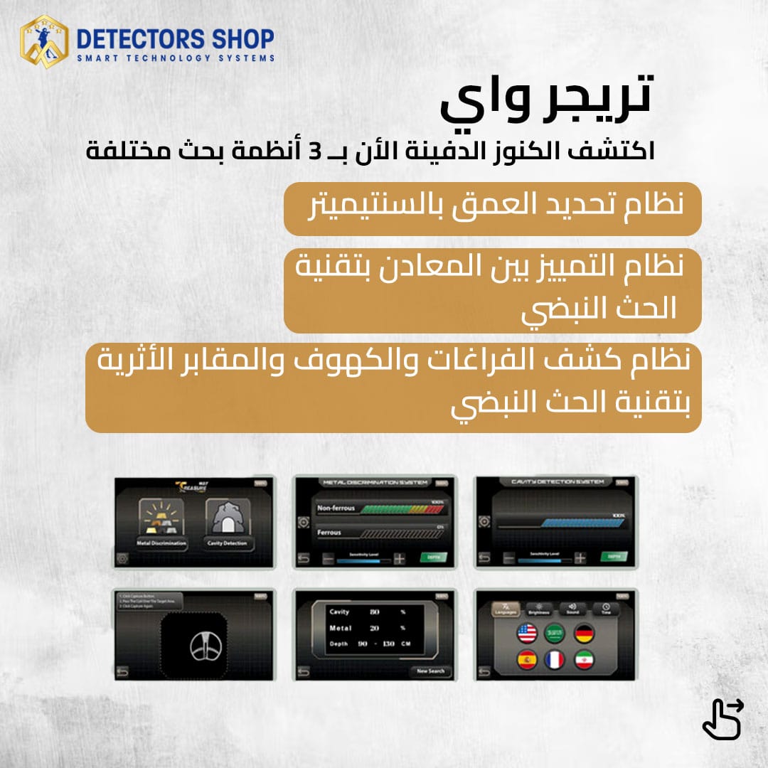 تريجر واي الاداء العالي في البحث عن الذهب