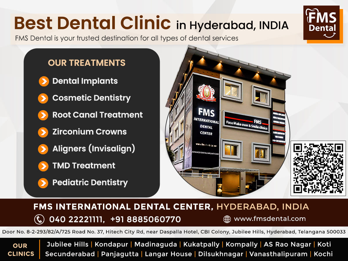 Best Dental Clinic in Jubilee Hills 🇮🇳 FMS Dental Clinic India