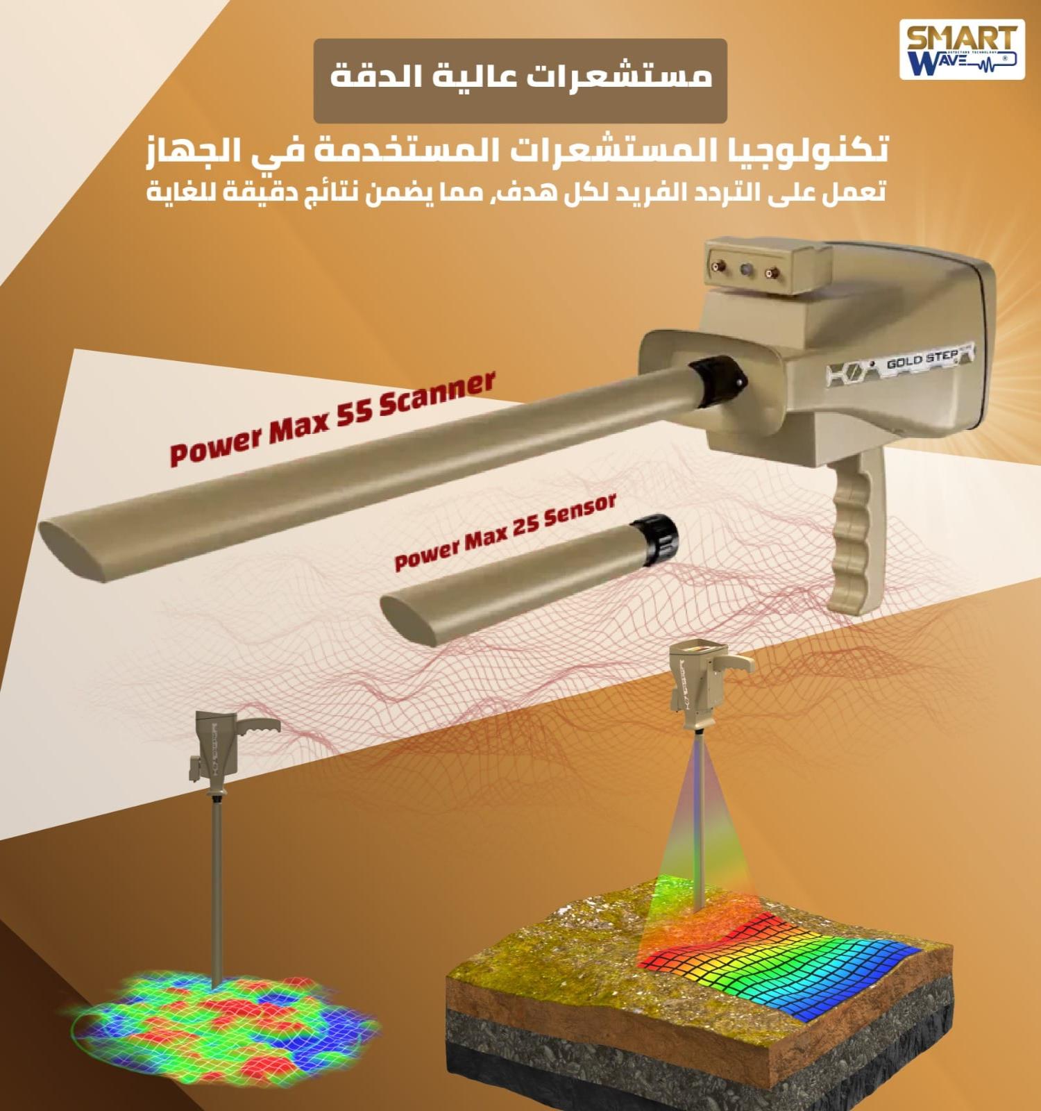 جهاز كشف الذهب و الكنوز المتطور " جولد ستيب برو ماكس"