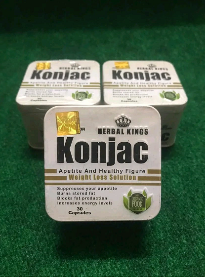 كبسولات كونجاك الاصلي من هيربال كينج للتخسيس وحرق الدهون 30 كبسولة – Herbal kings konjac capsules