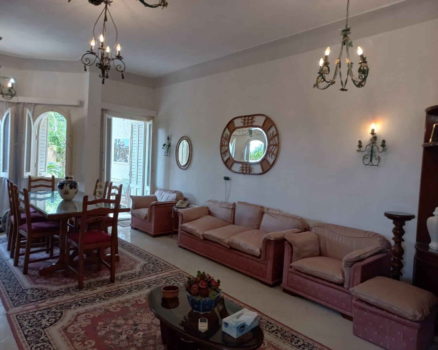 فيلا للإيجار مفروشة كينج مريوط طريق برج العرب  كمبوند الواحه الخضراء