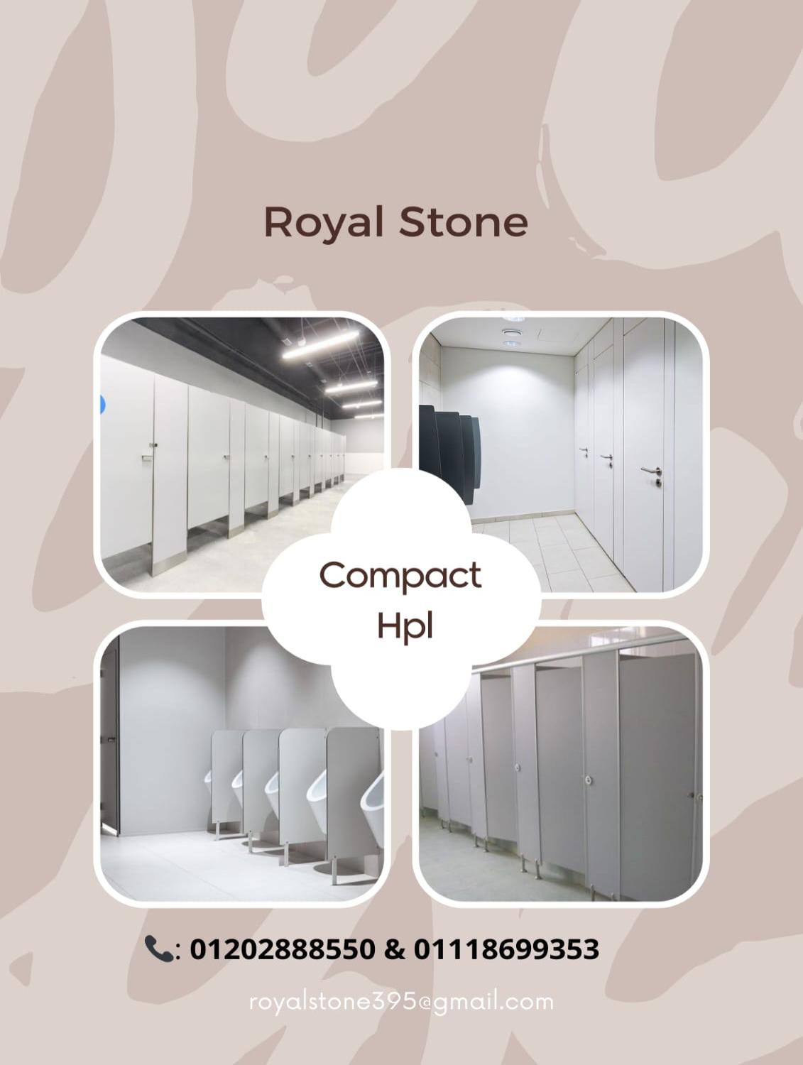 توريد وتركيب قواطيع حمامات كومباكت HPL