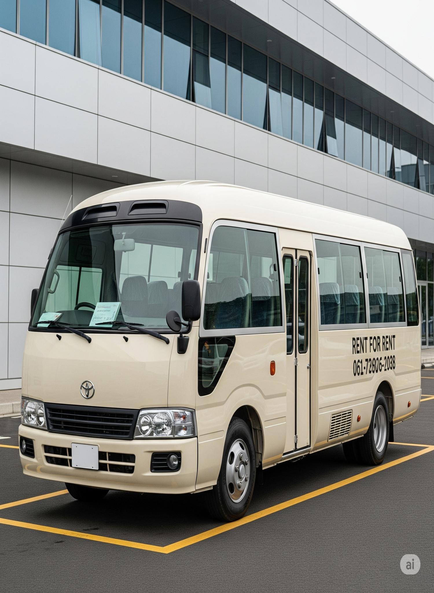 إيجار ميني باص تويوتا كوستر للسفر