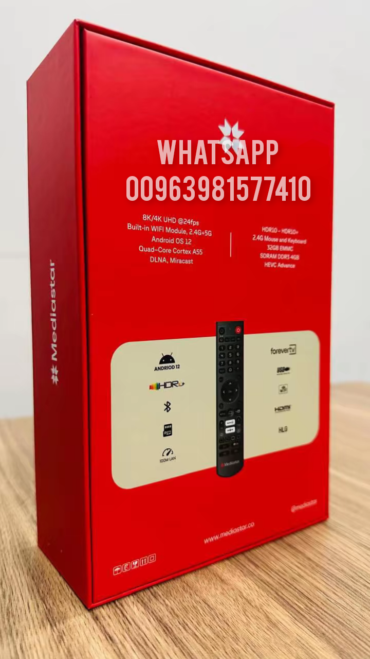 MEDIASTAR F2 8K 5G ANDROID OS 12 NEW MODEL 2025