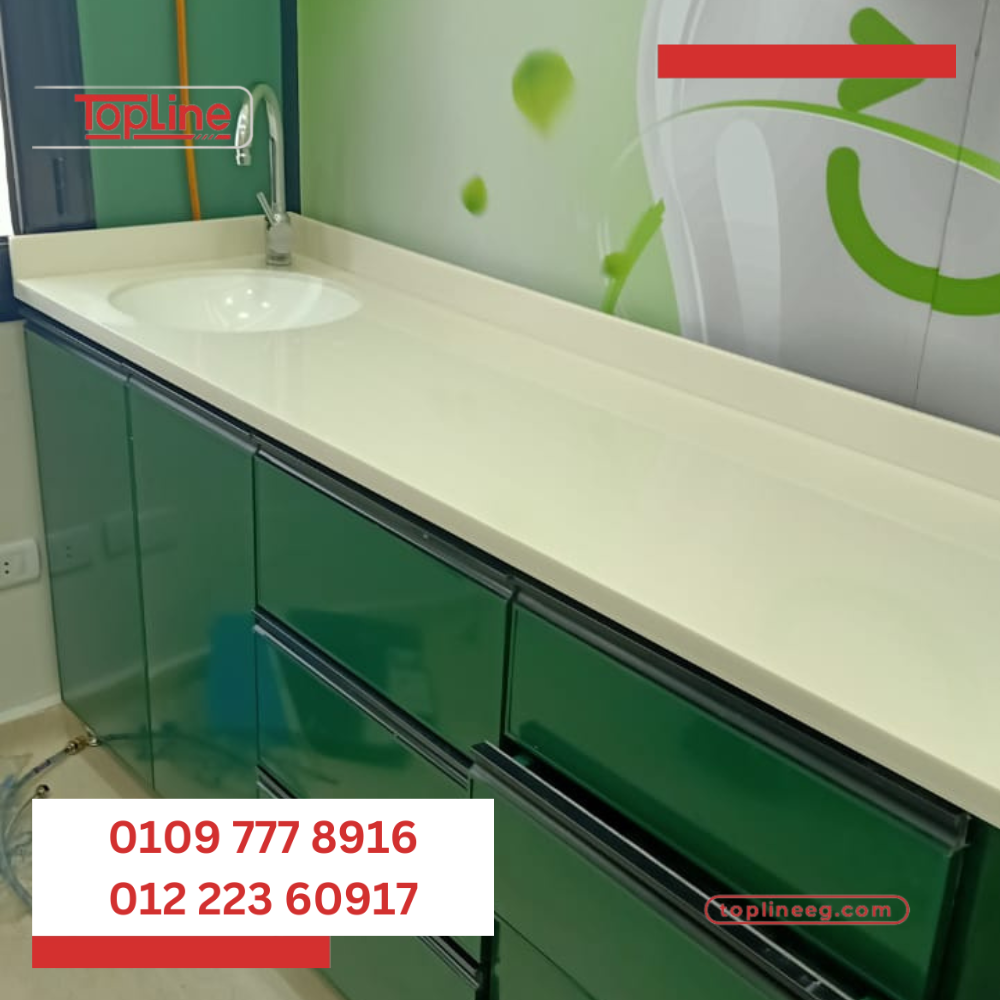 رخام صناعى للماكتب  و المطابخ و جميع الاغراض متاح جميع الالوان بافضل جوده فى مصر