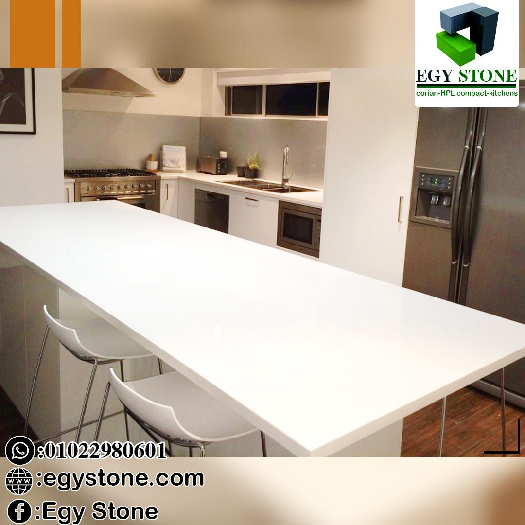 كاونتر توب للمطابخ و جزيرة المطبخ بالكوريان