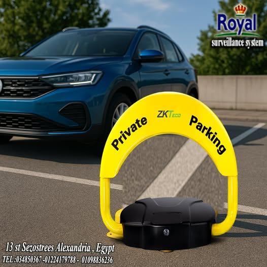 حاجز الكتروني لمكان السيارة plock2 zkteco parking lock zkteco plock2 أمن سيارتك مع و احجز موقف عربيت