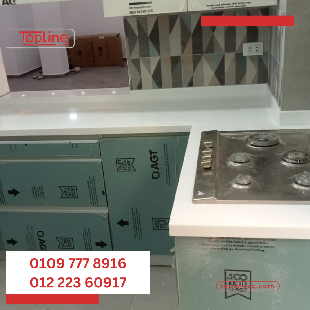 رخام  كوريان مستورد لقرص المطابخ من شركة توب لاين الرائدة في مجالها