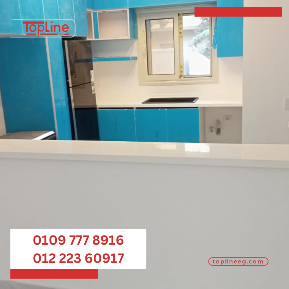 رخام  كوريان مستورد لقرص المطابخ من شركة توب لاين الرائدة في مجالها