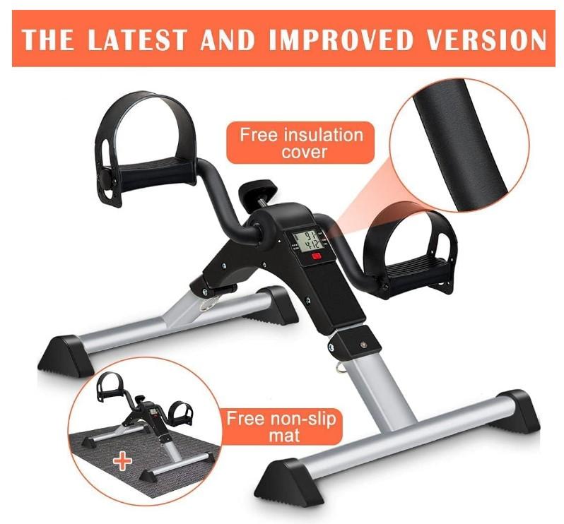 دراجة تمرين Pedal Exerciser تمارين لكبار السن مع شاشة رقمية