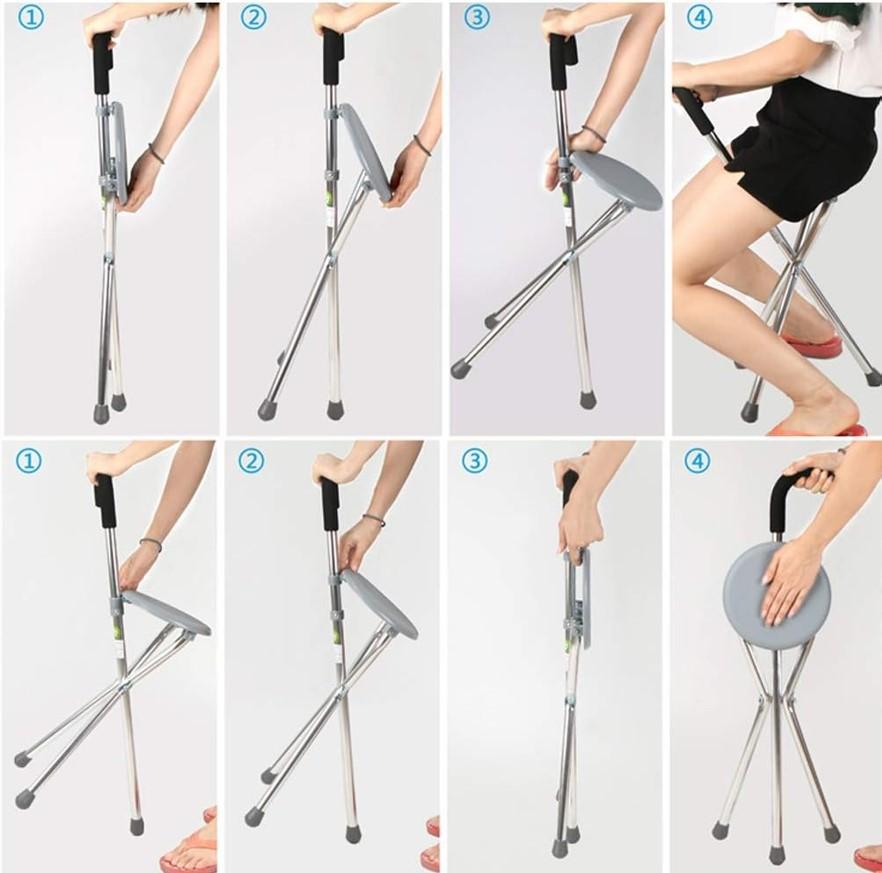 العصا الطبية المزدوجه الحل لتوفير دعم مريح وآمن لكبار السن والمرضى