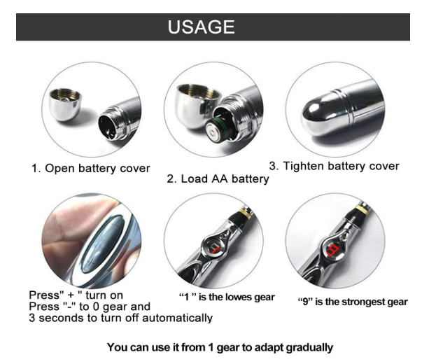 قلم الوخز بالابر الالكتروني للعلاج الكهربائي