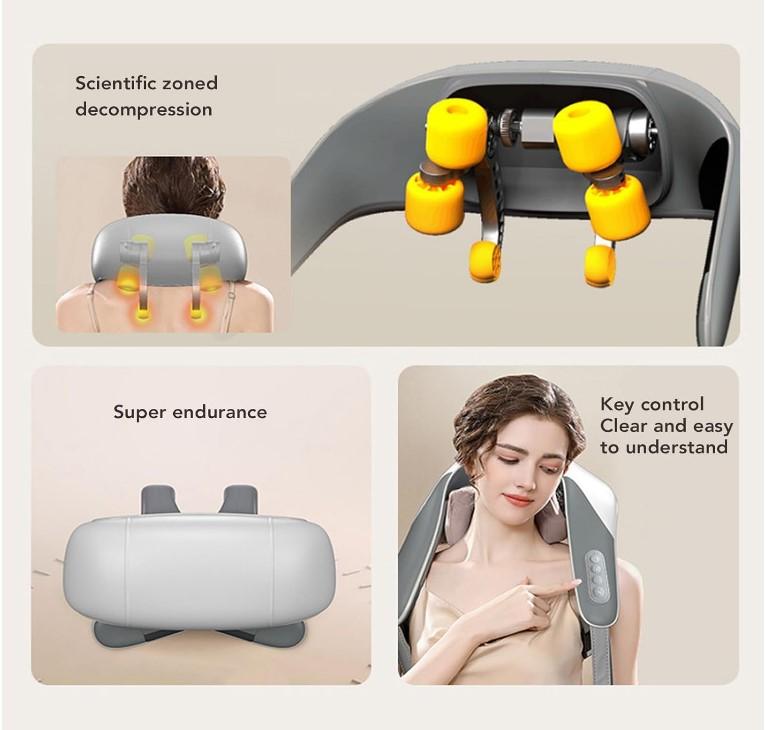 مدلك للرقبة والظهر مع الحرارة