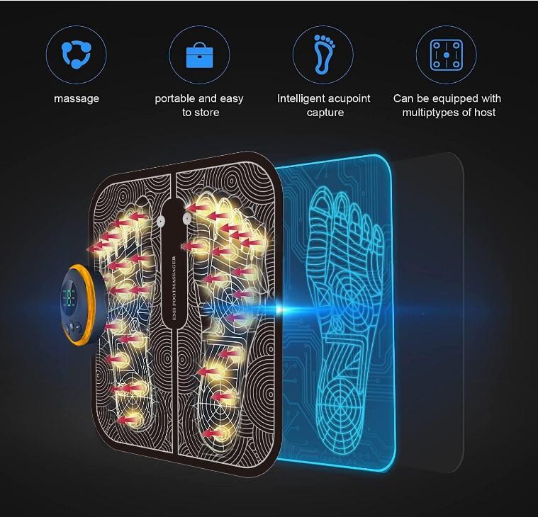 مدلك القدمين بالتحفيز الكهربائي للعضلات