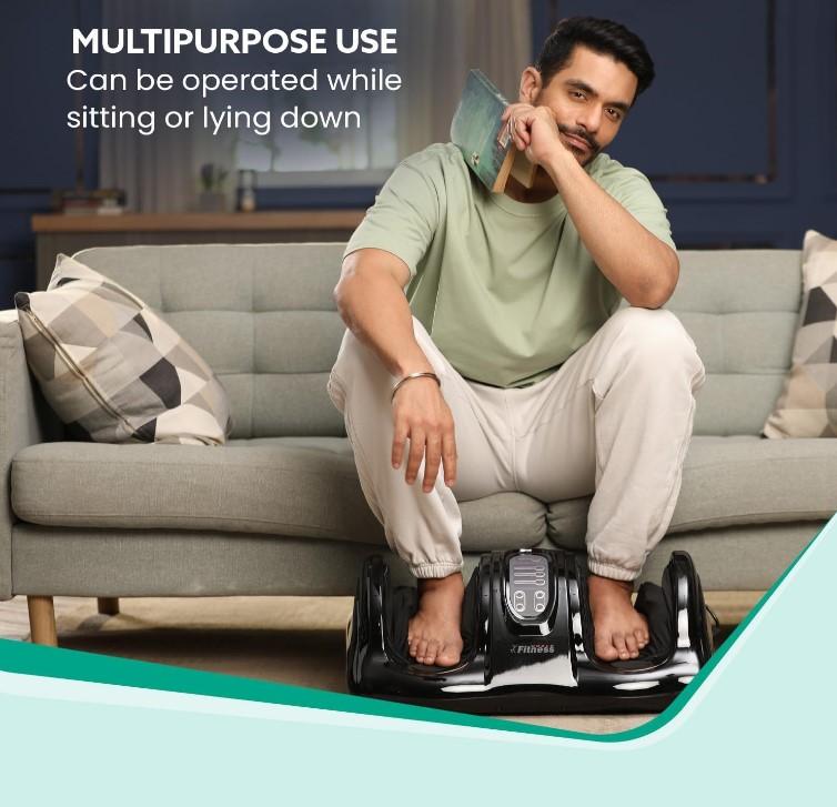 جهاز تدليك القدم مع قاعدة تدليك من أصابع القدم إلى الفخذ إلى الكعب