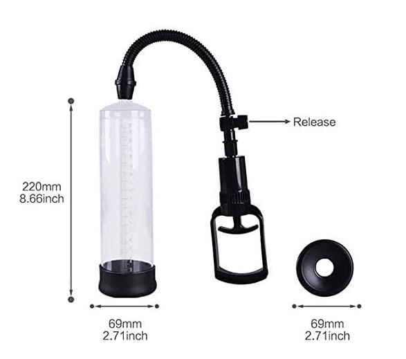 جهاز تكبير القضيب الطبي Penis Pump Manual حل طبي معتمد