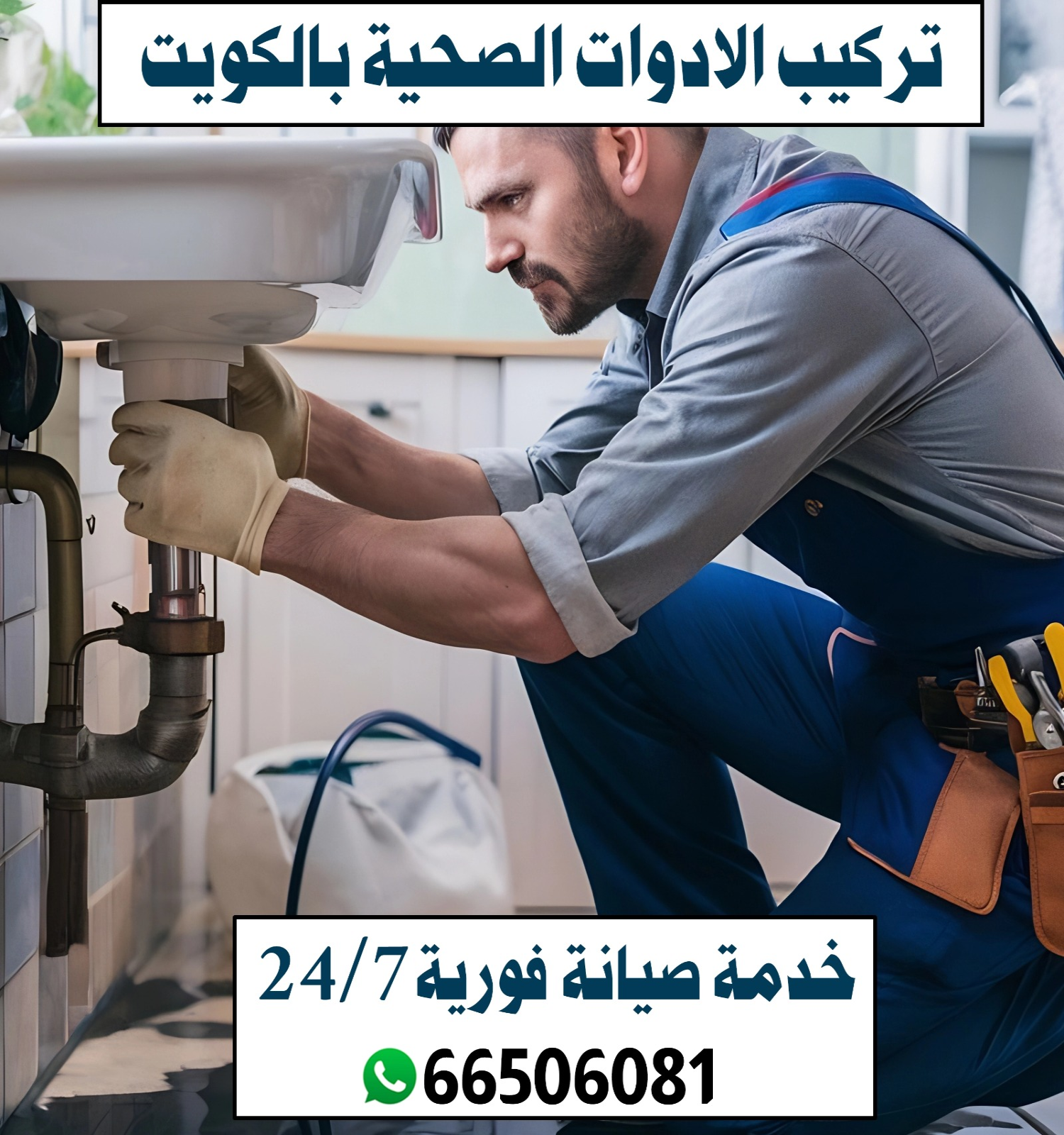 تركيب الادوات الصحية بالكويت 66506081 مع خدمة صيانة فورية 24/7