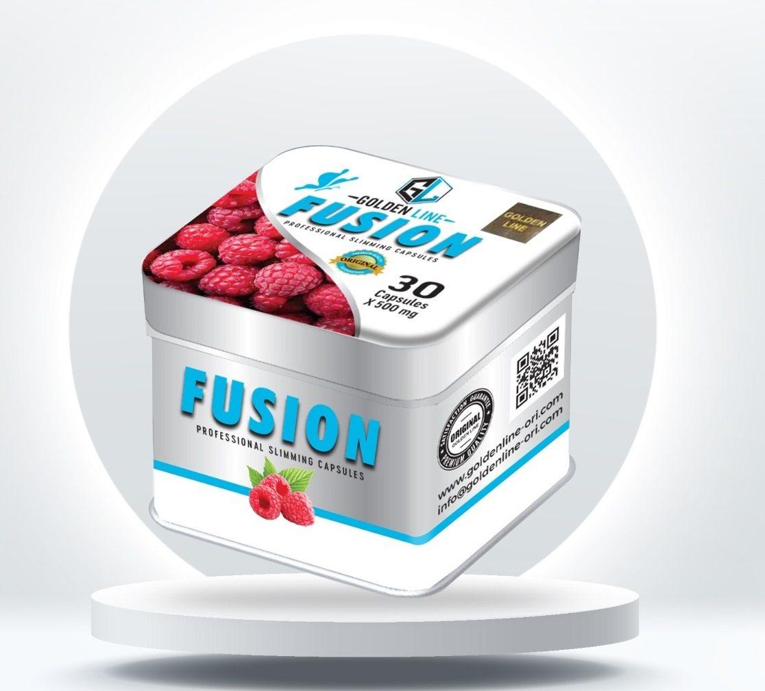 كبسولات فيوجن للتخسيس وحرق الدهون الزائدة 30 كبسولهfusion golden line