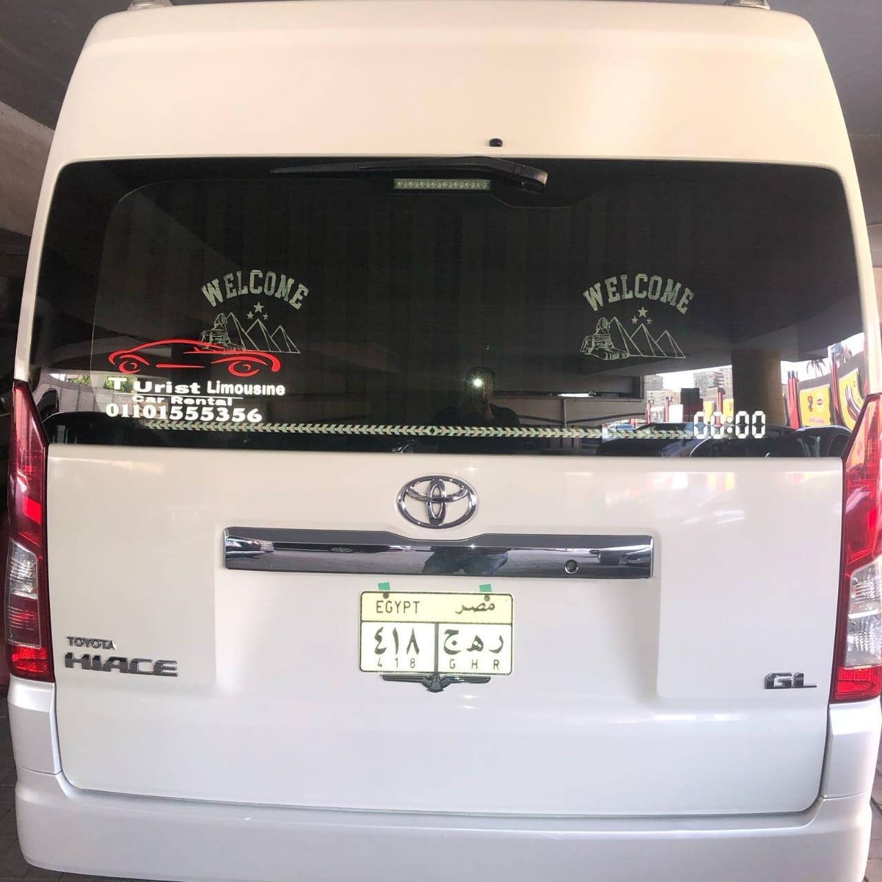 للمشاوير داخل وخارج القاهرة استأجر ميكروباص تويوتا هايس 14 راكب من تورزم تورز