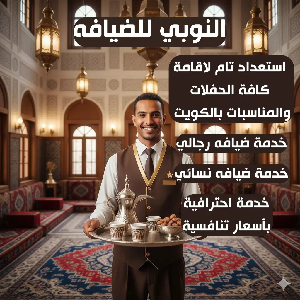 النوبي للضيافه 67748835📞 | أرقى خدمات الضيافة في الكويت