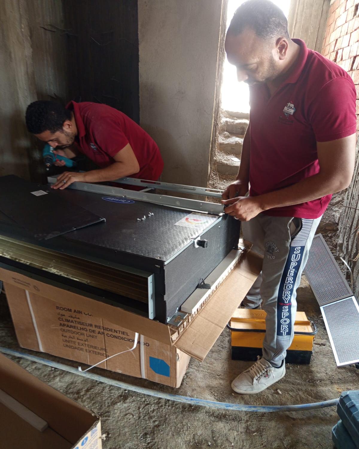 تأسيس مواسير التكييف تأسيس التكييف الاسبليت