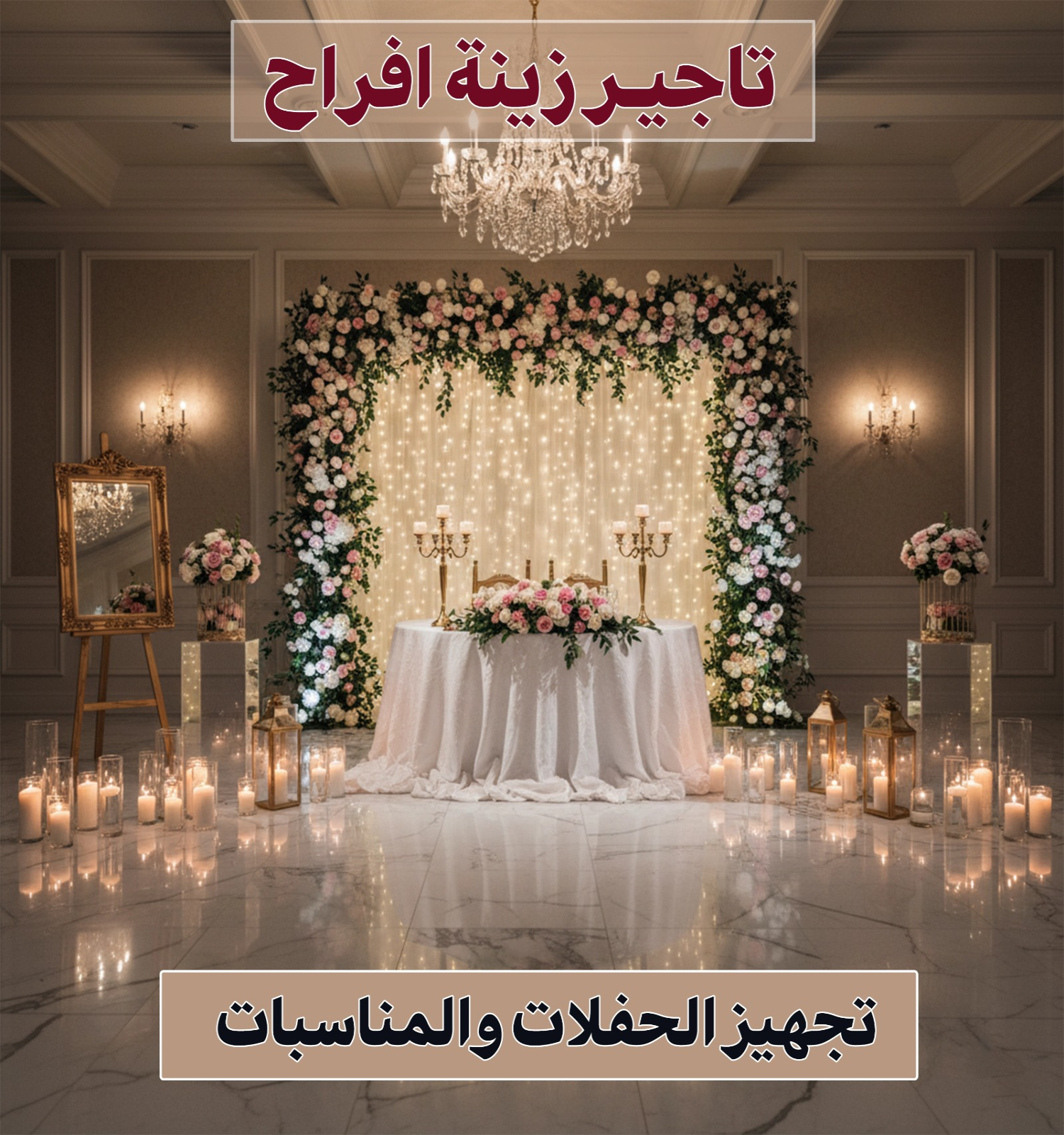 تاجير زينة افراح 96638820 📞