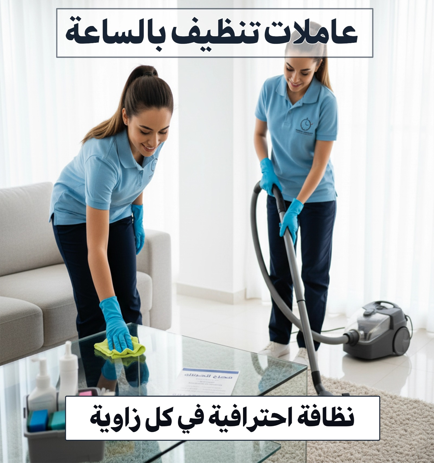 عاملات تنظيف بالساعة 50357667 📞| تنظيف محترف بأسعار تنافسية