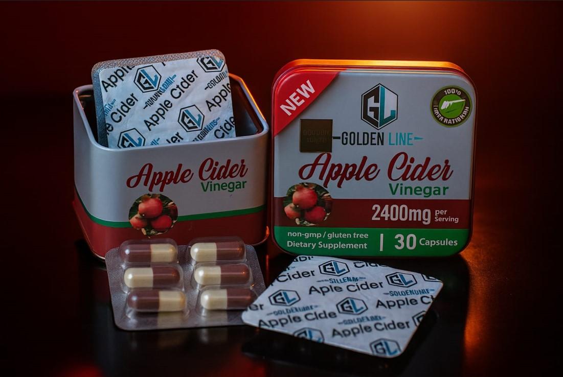 apple cider vinegar حبوب للتنحيف تعمل على كبح الشهية.