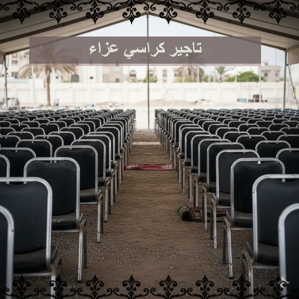 تاجير كراسي عزاء عالية الجودة بالكويت 66352858 📞