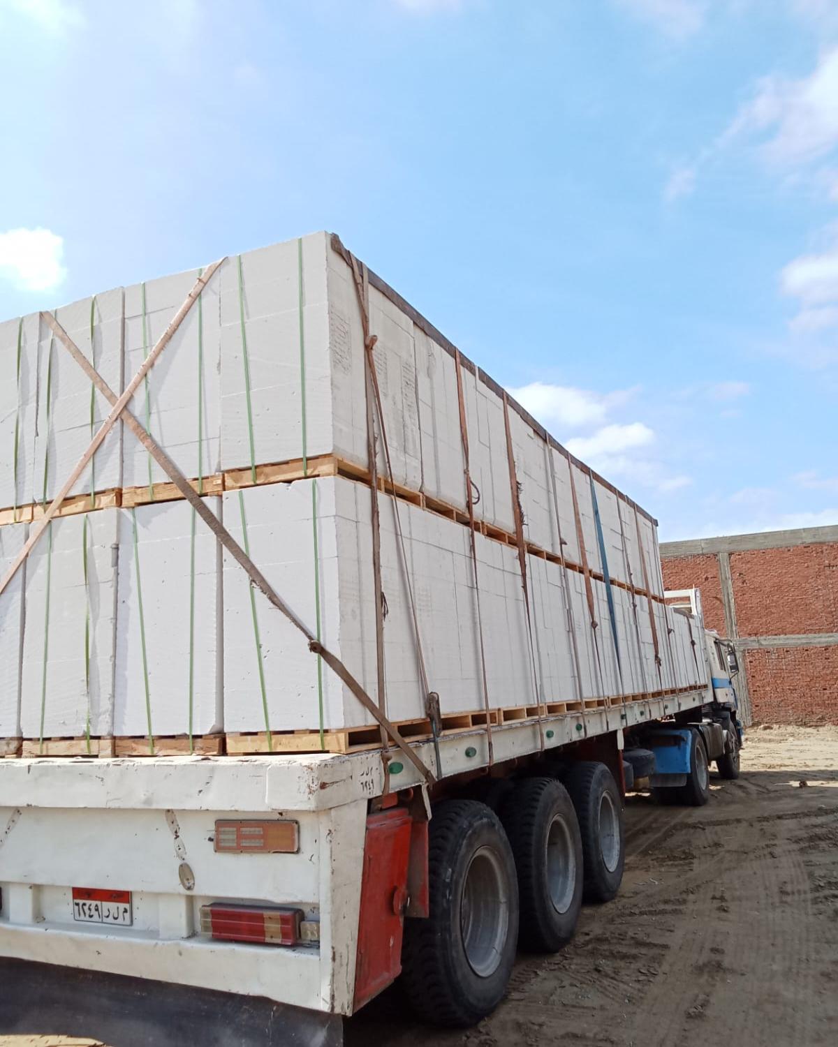 طوب ابيض رغوي من توريد شركة النور بناء قوي يدوم