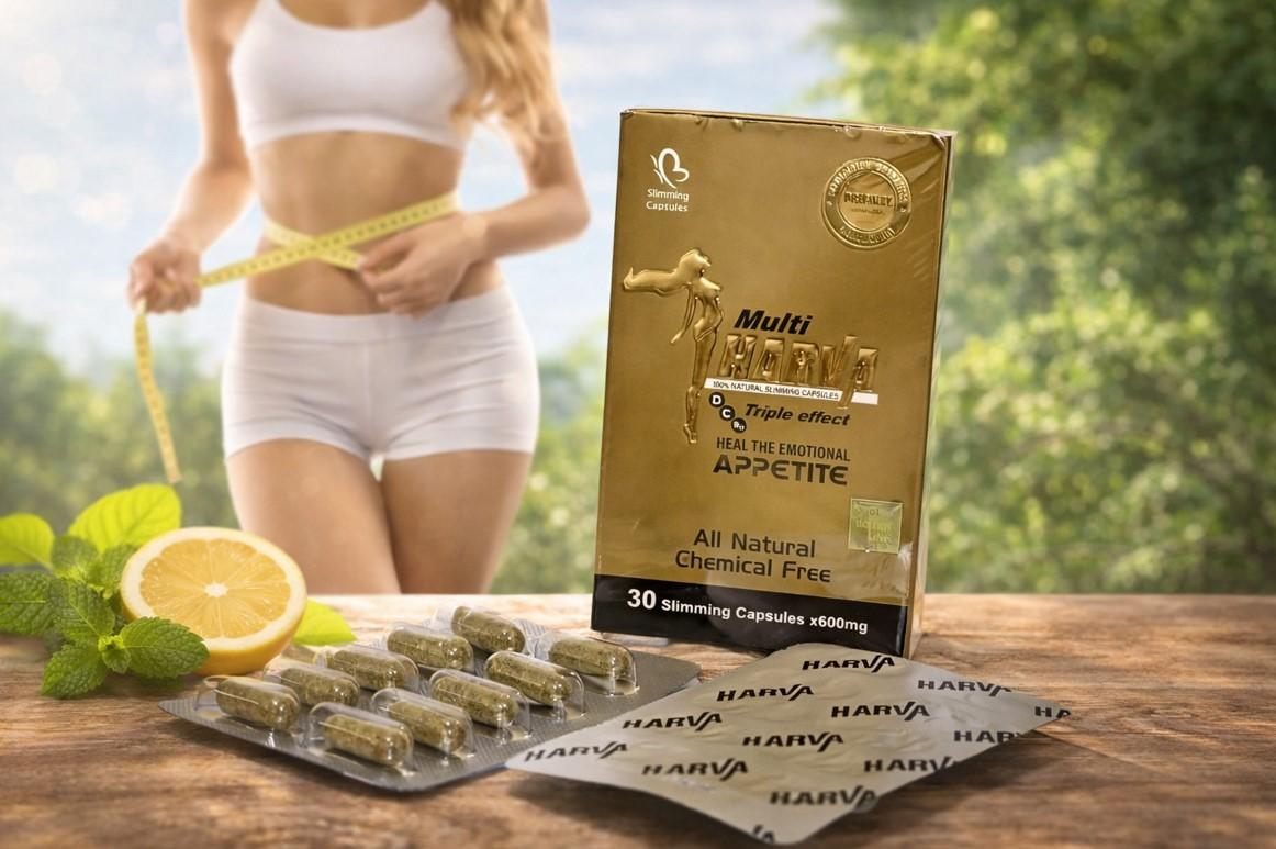 كبسولات مالتي هارفا تقوم بتفتيت الدهون العنيدة في الجسم.