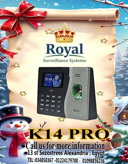 تحكم تام وكفاءة قصوى: جهاز ZKTeco K14 Pro لإدارة الحضور والانصراف بالإسكندرية