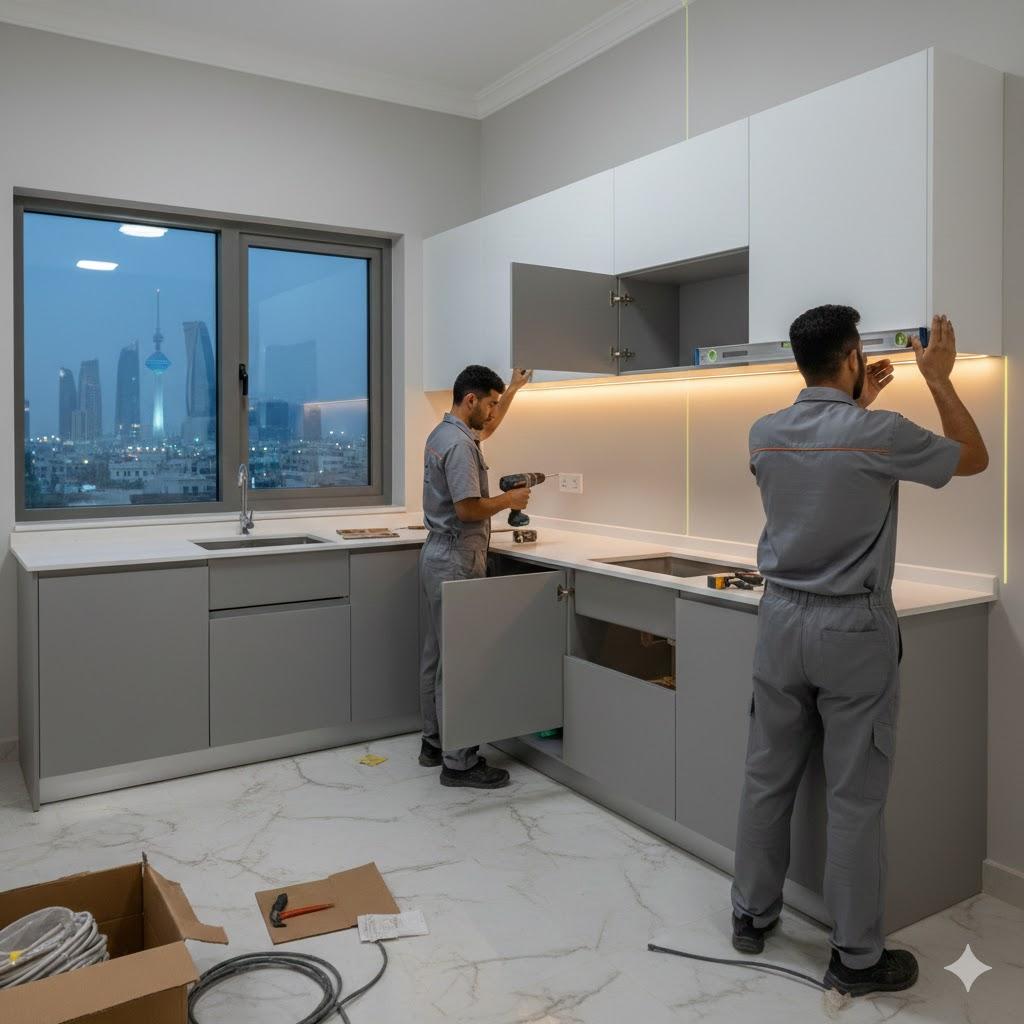 شركة مطابخ الكويت 55515652 تفصيل مطابخ بافضل الاسعار