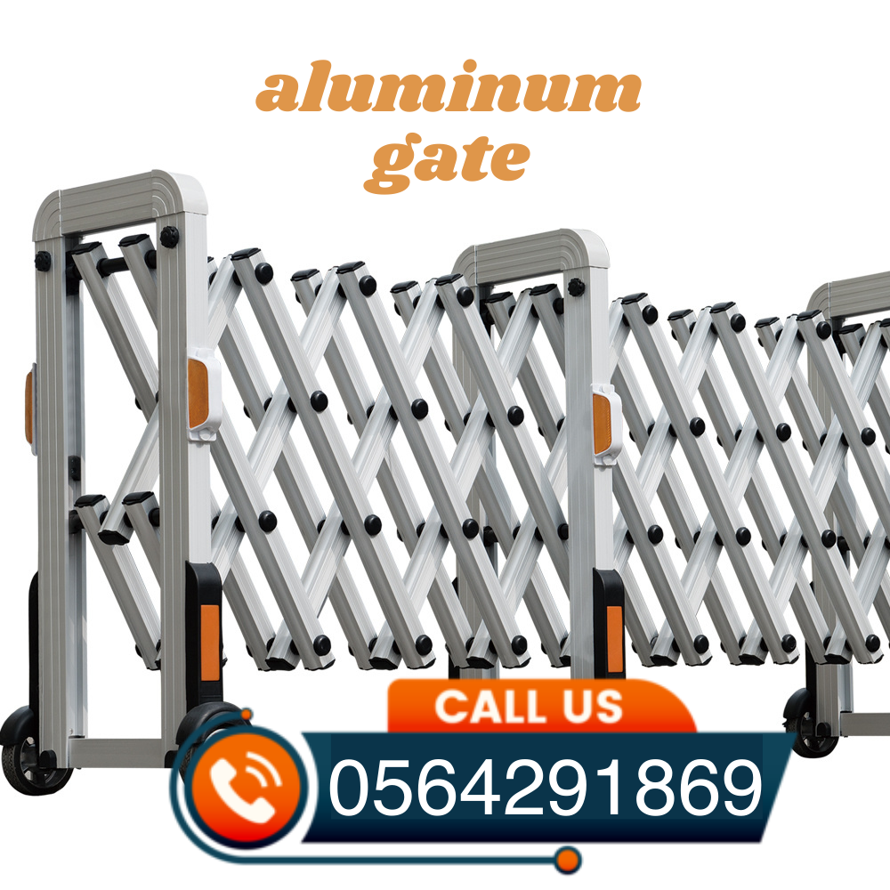 حواجز متحركة قابلة للسحب بعجلات الالومنيوم وستيل